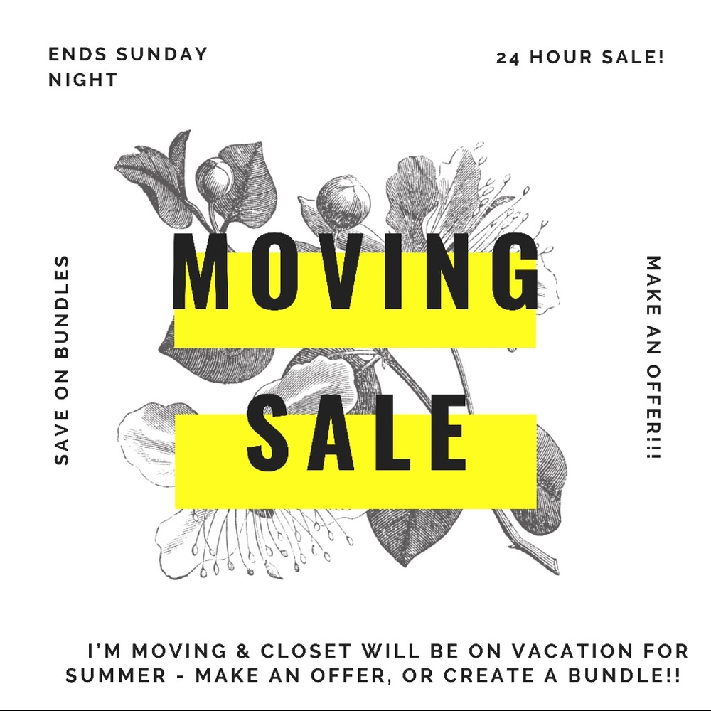 24 Hour Sale - Closet Going on Vacation!
